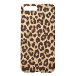 Leopard Print Glossy iPhone 7 Plus Case