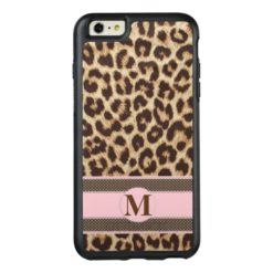 Leopard Print Monogram OtterBox iPhone 6/6s Plus Case