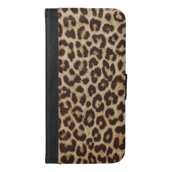 Leopard Print iPhone 6 Plus Wallet Case