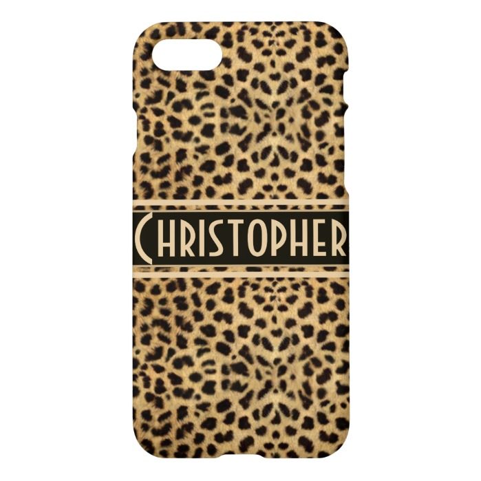 Leopard Spot Skin Personalized iPhone 7 Case