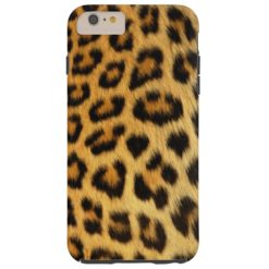 Leopard print tough iPhone 6 plus case