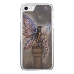 Little Blue Moon Fairy Fantasy Art Carved iPhone 7 Case