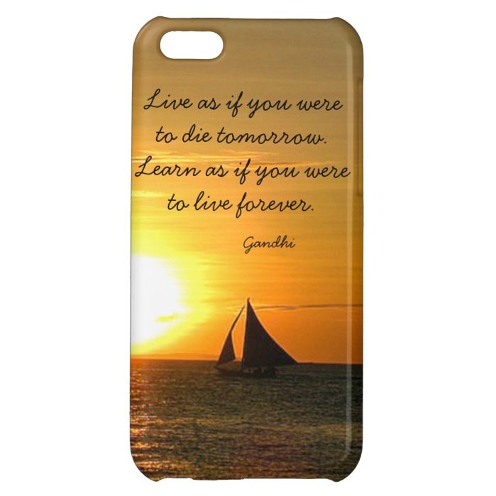 Live Learn Gandhi Quote Boat iPhone 5C Case