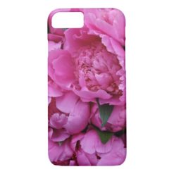 Lush Pink Peony Flowers iPhone 7 Case