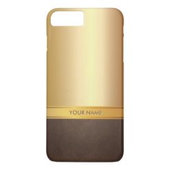 Luxury Foil Gold Custom Name iPhone 7 Plus Case