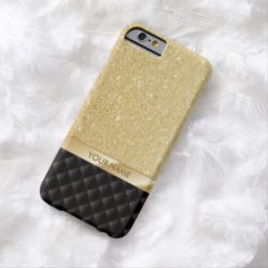 Luxury Gold Glitter Custom Name iPhone 6 case