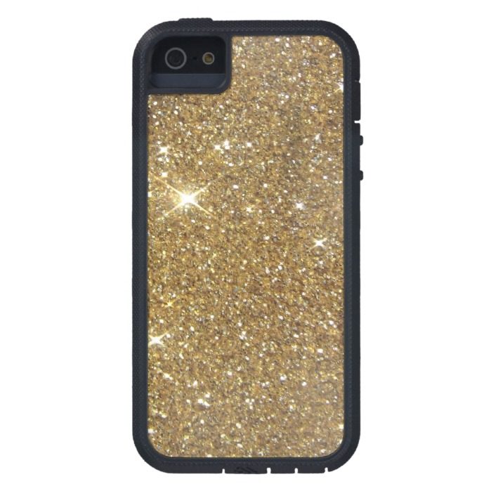 Luxury Gold Glitter - Printed Image iPhone SE/5/5s Case