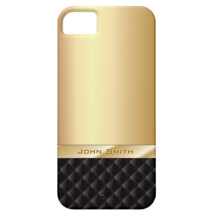 Luxury Gold with Custom Name iPhone 5 Case