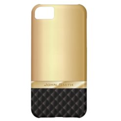 Luxury Gold with Custom Name iPhone 5C Case