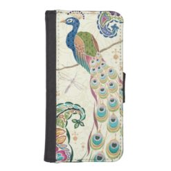 Majestic Blue Peacock iPhone SE/5/5s Wallet