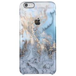 Marble Golden Blue Abstract iphone 6/6S plus Case