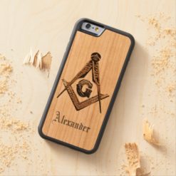 Masonic Minds (Golden) Carved Cherry iPhone 6 Bumper Case