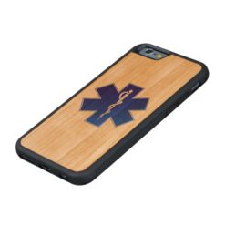 Medical EMS Symbol Carved Cherry iPhone 6 Bumper Case