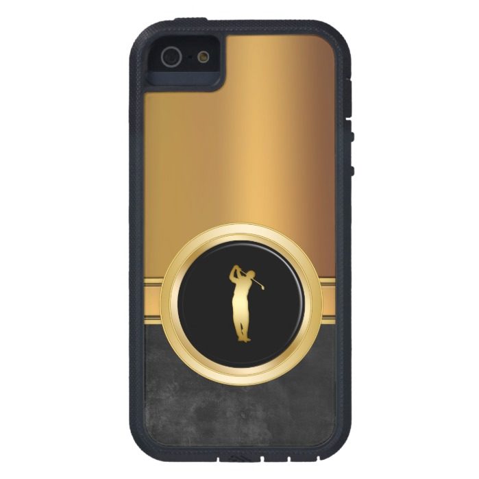 Men's Gold Business iPhone 5 Case