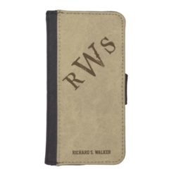 Mens Western Rustic Monogram iPhone SE/5/5s Wallet