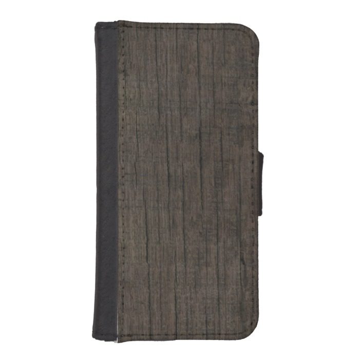 Mens Western Rustic Wood iPhone Wallet Case