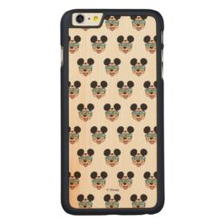 Mickey | Mickey Tropical Sunglasses Carved Maple iPhone 6 Plus Case