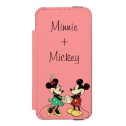 Mickey & Minnie | Vintage Wallet Case For iPhone SE/5/5s