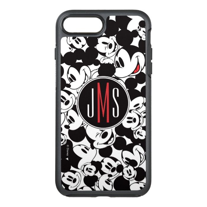 Mickey Mouse | Monogram Crowd Pattern OtterBox Symmetry iPhone 7 Plus Case
