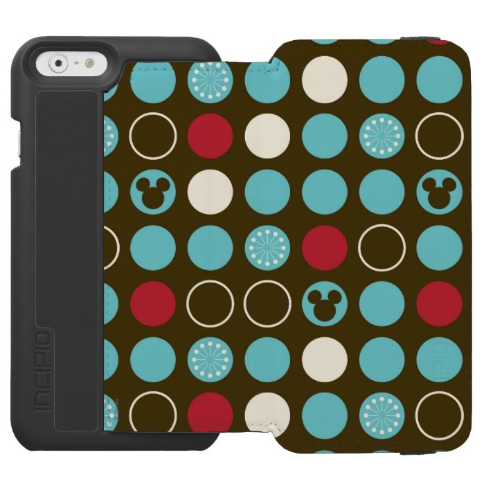 Mickey Mouse | Retro Polka Dot Pattern iPhone 6/6s Wallet Case