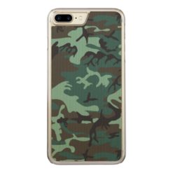 Military Camouflage Carved iPhone 7 Plus Case