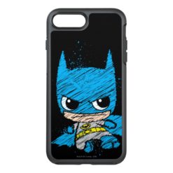 Mini Batman Sketch OtterBox Symmetry iPhone 7 Plus Case