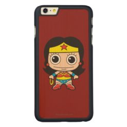 Mini Wonder Woman Carved Maple iPhone 6 Plus Slim Case