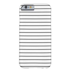 Minimal Black and White Stripes iPhone 6 Case