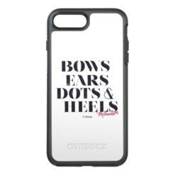 Minnie Mouse | Bows Ears Dots & Heels OtterBox Symmetry iPhone 7 Plus Case
