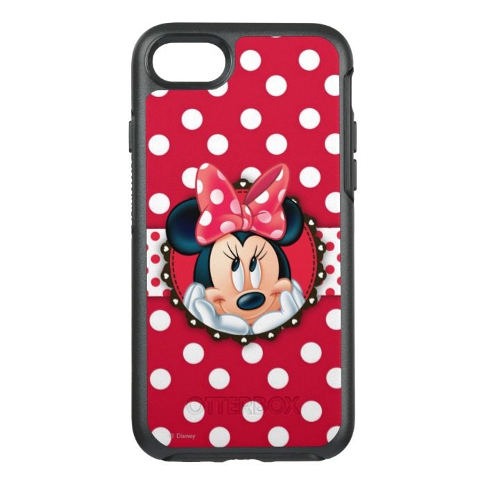 Minnie Mouse | Smiling on Polka Dots OtterBox Symmetry iPhone 7 Case