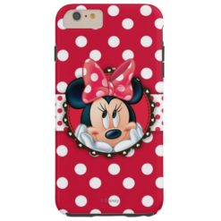 Minnie Mouse | Smiling on Polka Dots Tough iPhone 6 Plus Case