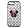Minnie Polka Dot Head Silhouette | Monogram OtterBox Symmetry iPhone 7 Plus Case