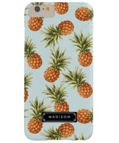 Mint Pineapple Personalized Barely There iPhone 6 Plus Case