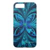 Modern Abstract Blue Green Fractal iPhone 7 Case