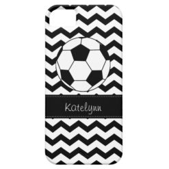 Modern Chevron Zigzag Soccer iPhone 5 Case
