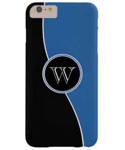 Modern Curves Professional Monogrammed Barely There iPhone 6 Plus Case