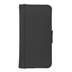 Modern Customizable Charcoal Black iPhone SE/5/5s Wallet