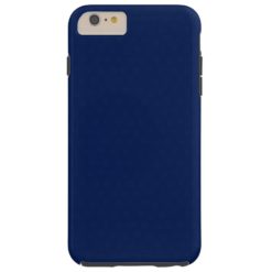 Modern Customizable Royal Navy Blue Tough iPhone 6 Plus Case