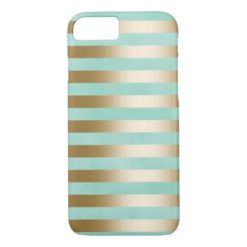 Modern Gold Stripes iPhone 7 Case