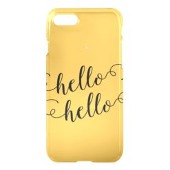 Modern Hello Floral iPhone 7 Clear Case