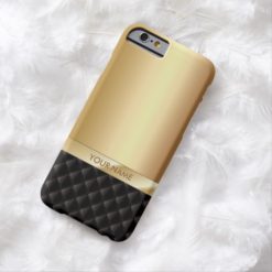 Modern Luxury Gold with Custom Name iPhone 6/6s Barely There iPhone 6 Case