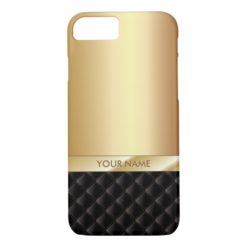 Modern Luxury Gold with Custom Name iPhone 7 iPhone 7 Case