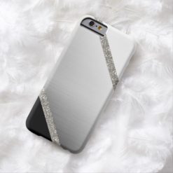 Modern Monochrome Black White Girly Color Block Barely There iPhone 6 Case