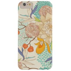 Modern Rose Peony Flower Pattern Barely There iPhone 6 Plus Case