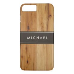 Modern Stylish Wood Grain Look iPhone 7 Plus Case