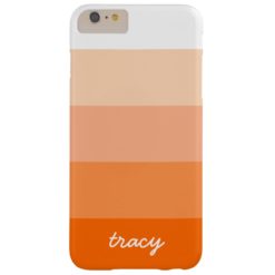 Modern Trendy Stripes Personalized Barely There iPhone 6 Plus Case