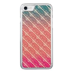 Modern abstract watercolor diamond stripes pattern Carved iPhone 7 case