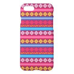 Modern pink peruvian Pattern iPhone 7 Case