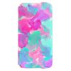 Modern pink teal watercolor marble pattern iPhone 6/6s wallet case
