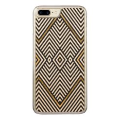 Modern trendy chevron and diamond shapes pattern Carved iPhone 7 plus case